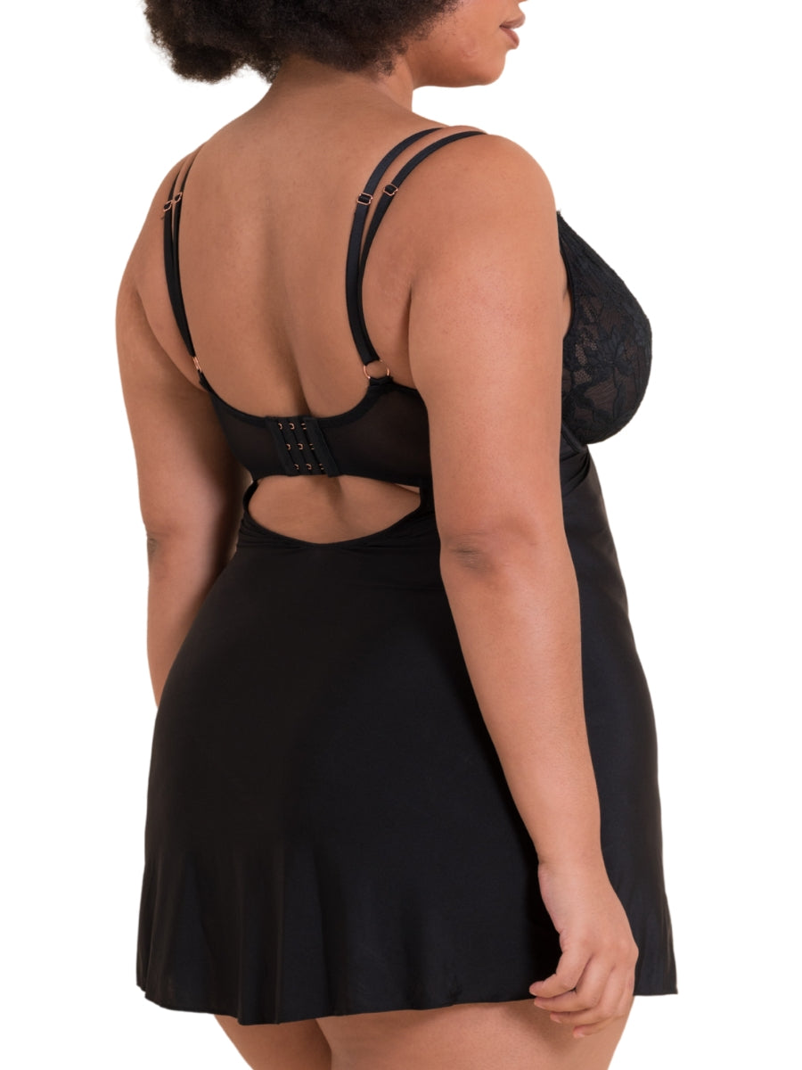 Embrace Underwired Chemise - Black