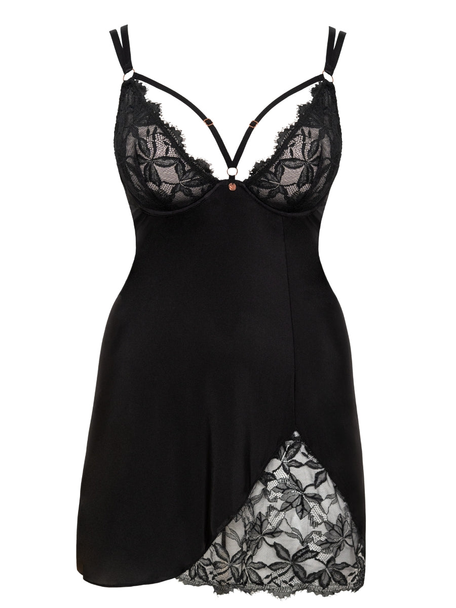 Embrace Underwired Chemise - Black
