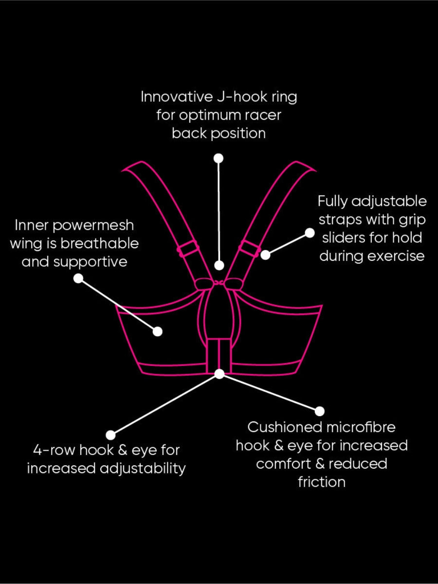 Everymove Wired Multiway Sports Bra - Jungle Green/Black