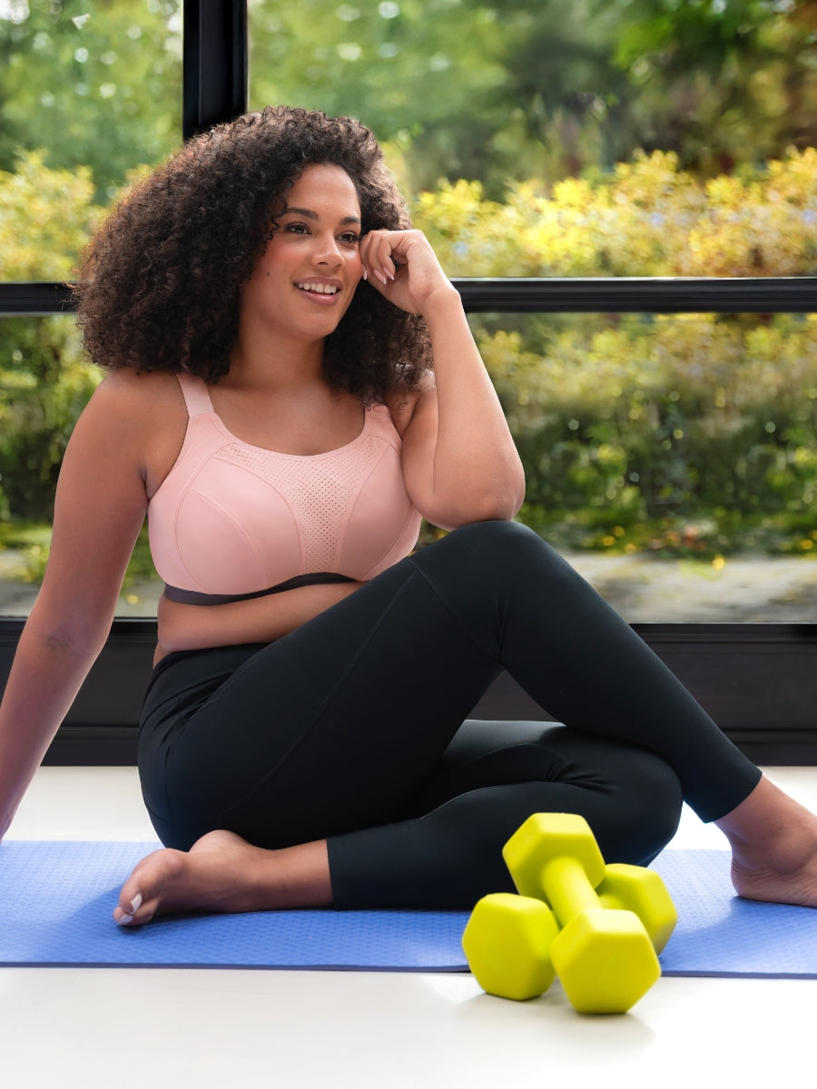 Everymove Wired Multiway Sports Bra - Blush/Charcoal