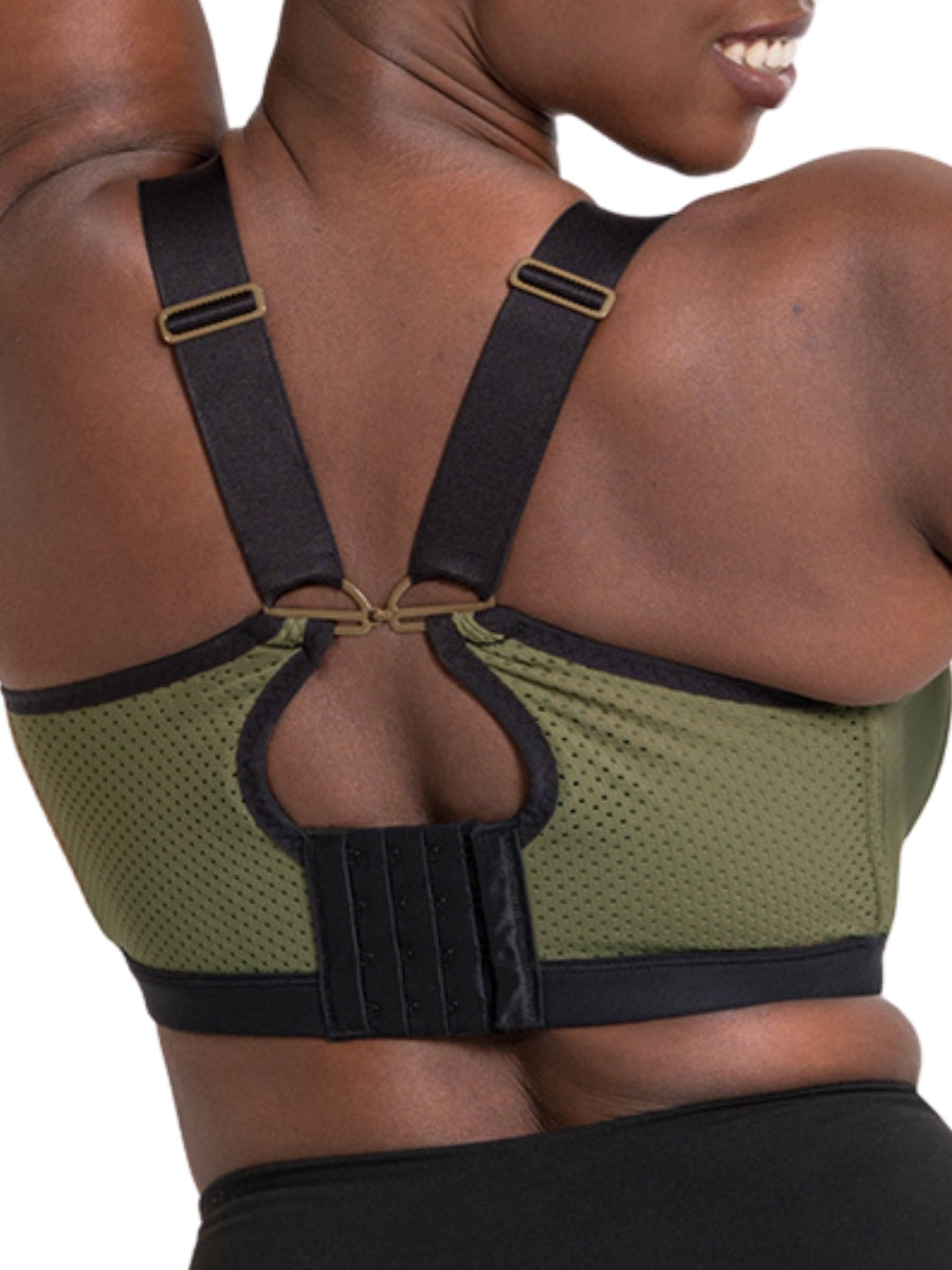 Everymove Wired Multiway Sports Bra - Jungle Green/Black