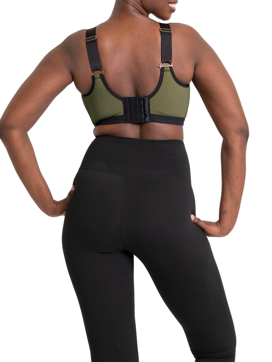 Everymove Wired Multiway Sports Bra - Jungle Green/Black