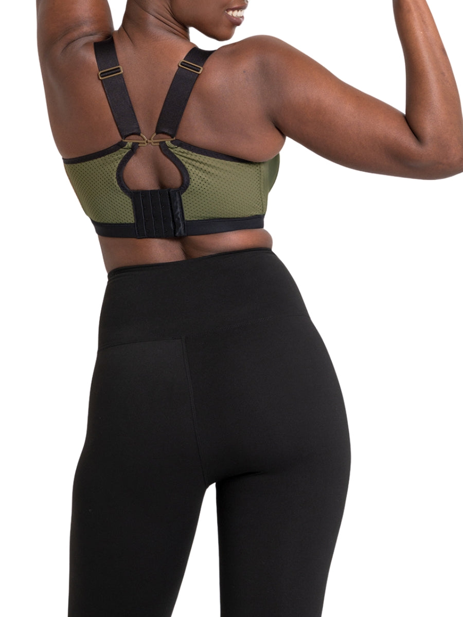 Everymove Wired Multiway Sports Bra - Jungle Green/Black