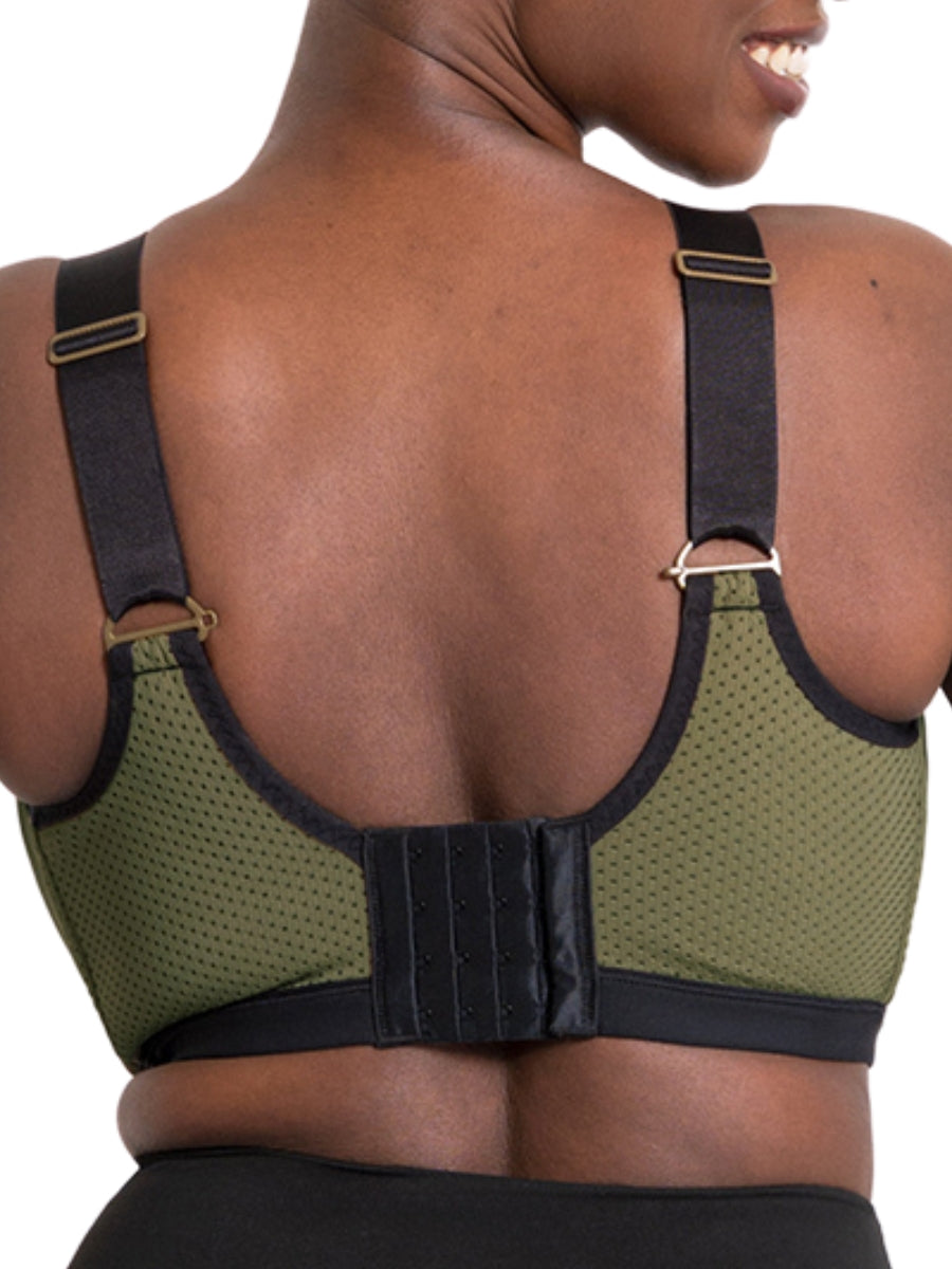Everymove Wired Multiway Sports Bra - Jungle Green/Black
