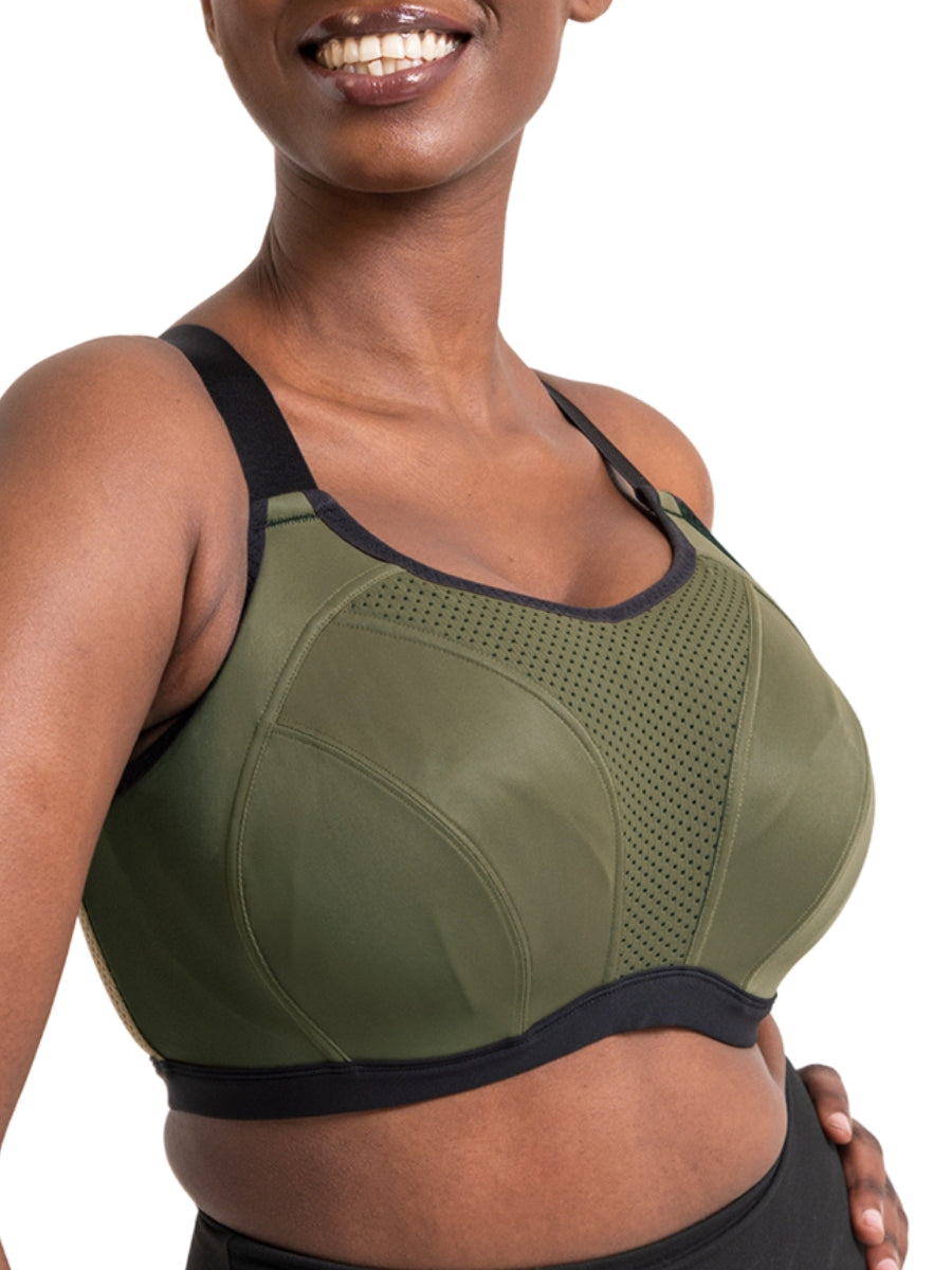 Everymove Wired Multiway Sports Bra - Jungle Green/Black
