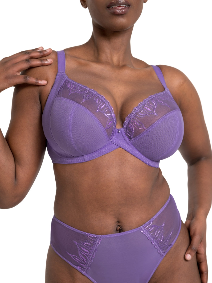 Flare Full Plunge Bra - Amethyst Purple