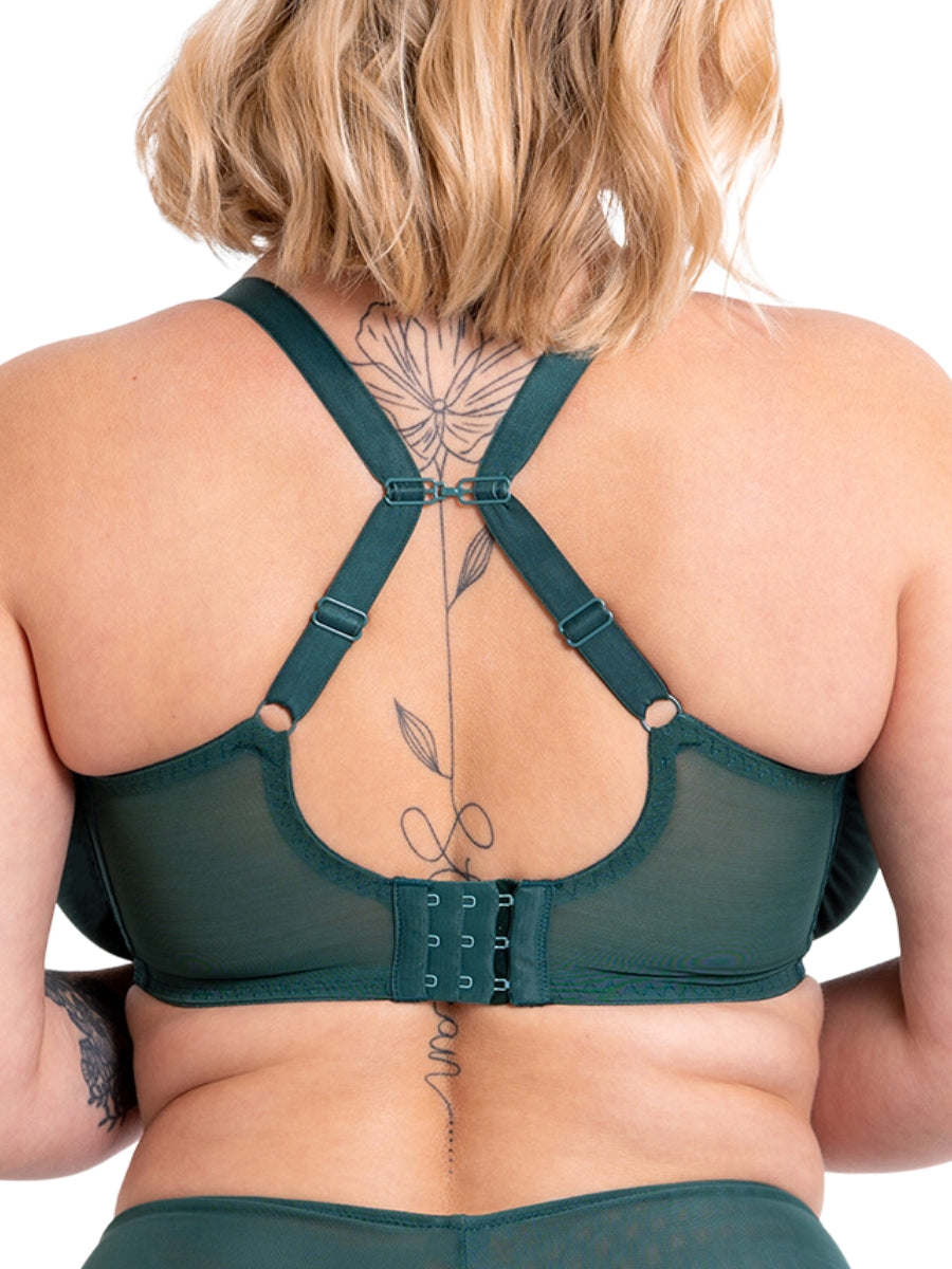 Flare Full Plunge Bra - Emerald Sparkle