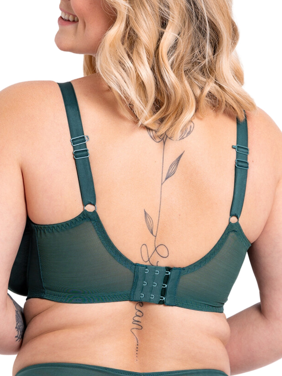 Flare Full Plunge Bra - Emerald Sparkle