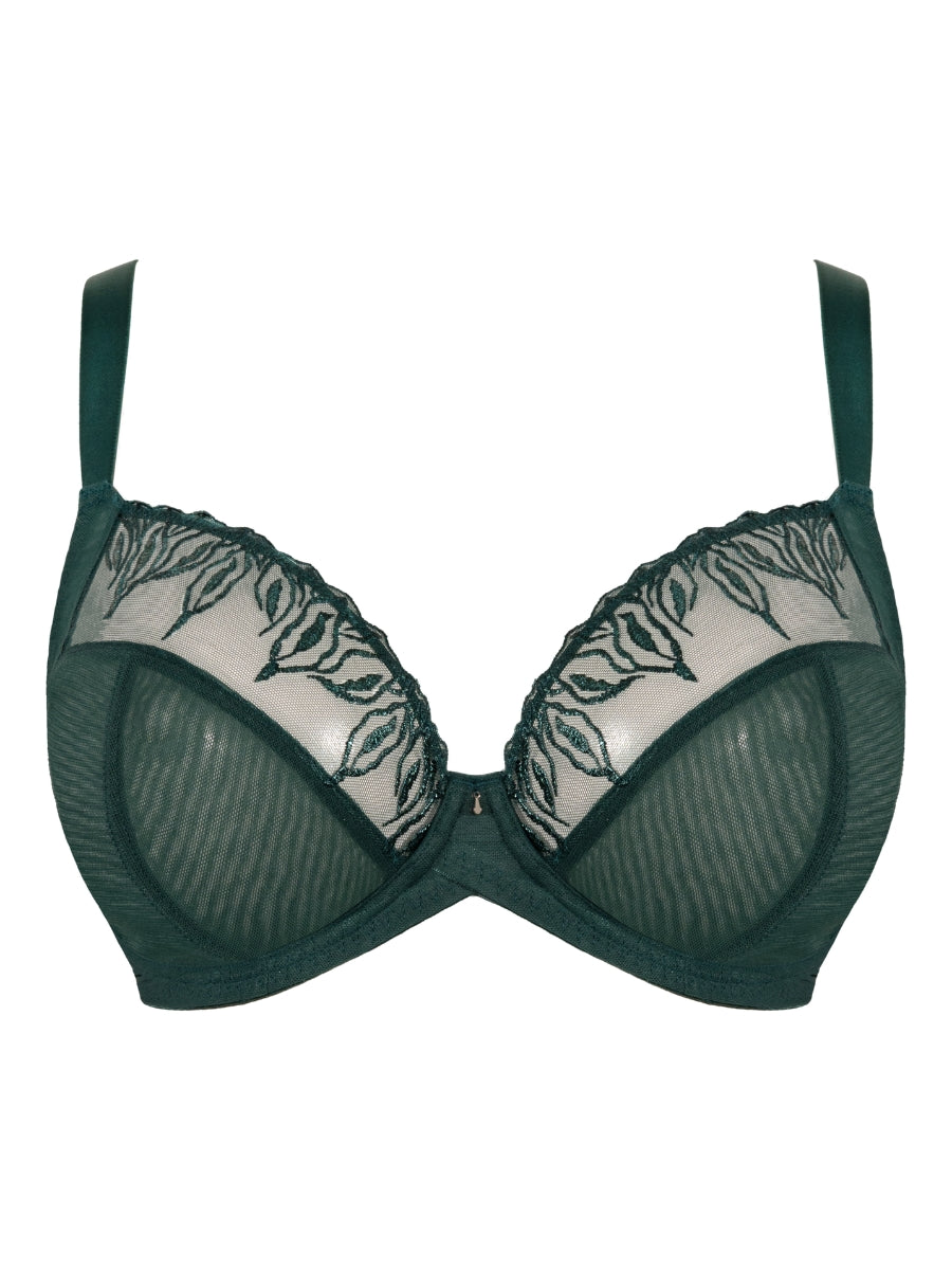 Flare Full Plunge Bra - Emerald Sparkle