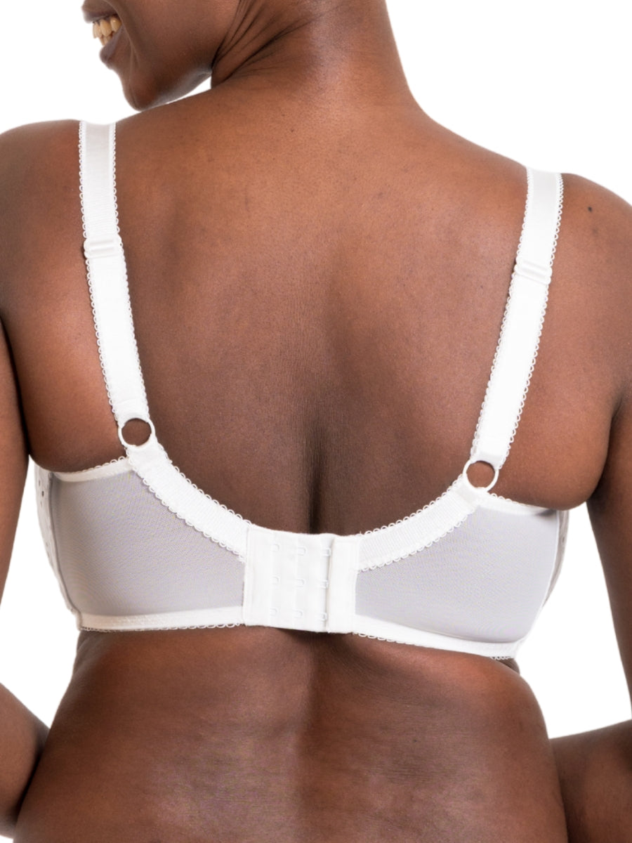 Flora Balcony Bra - White