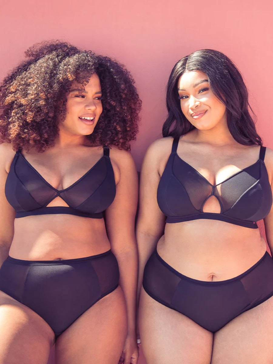 Get Up And Chill Non Wired Bralette - Black