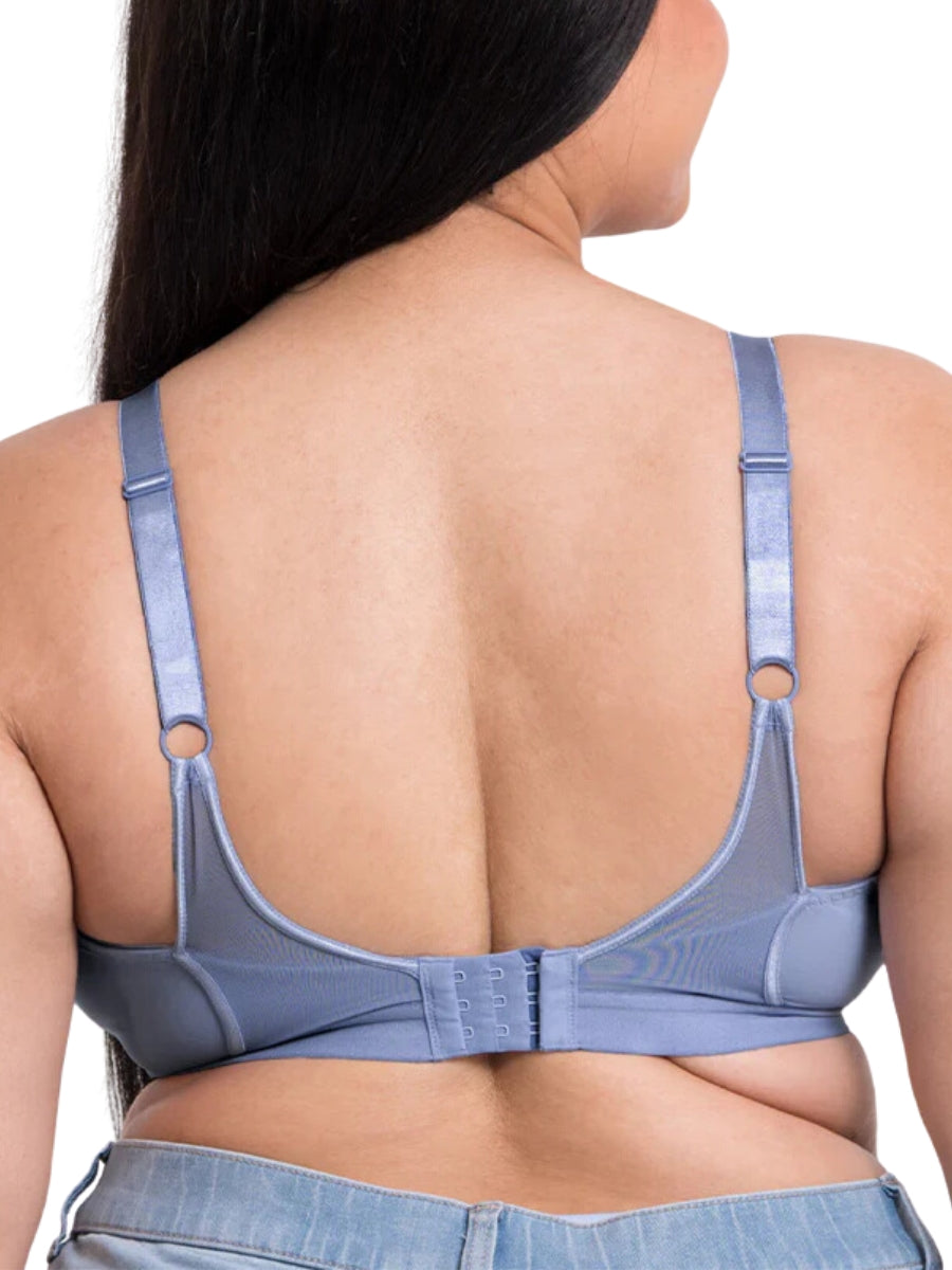 Get Up And Chill Non Wired Bralette - Slate Blue