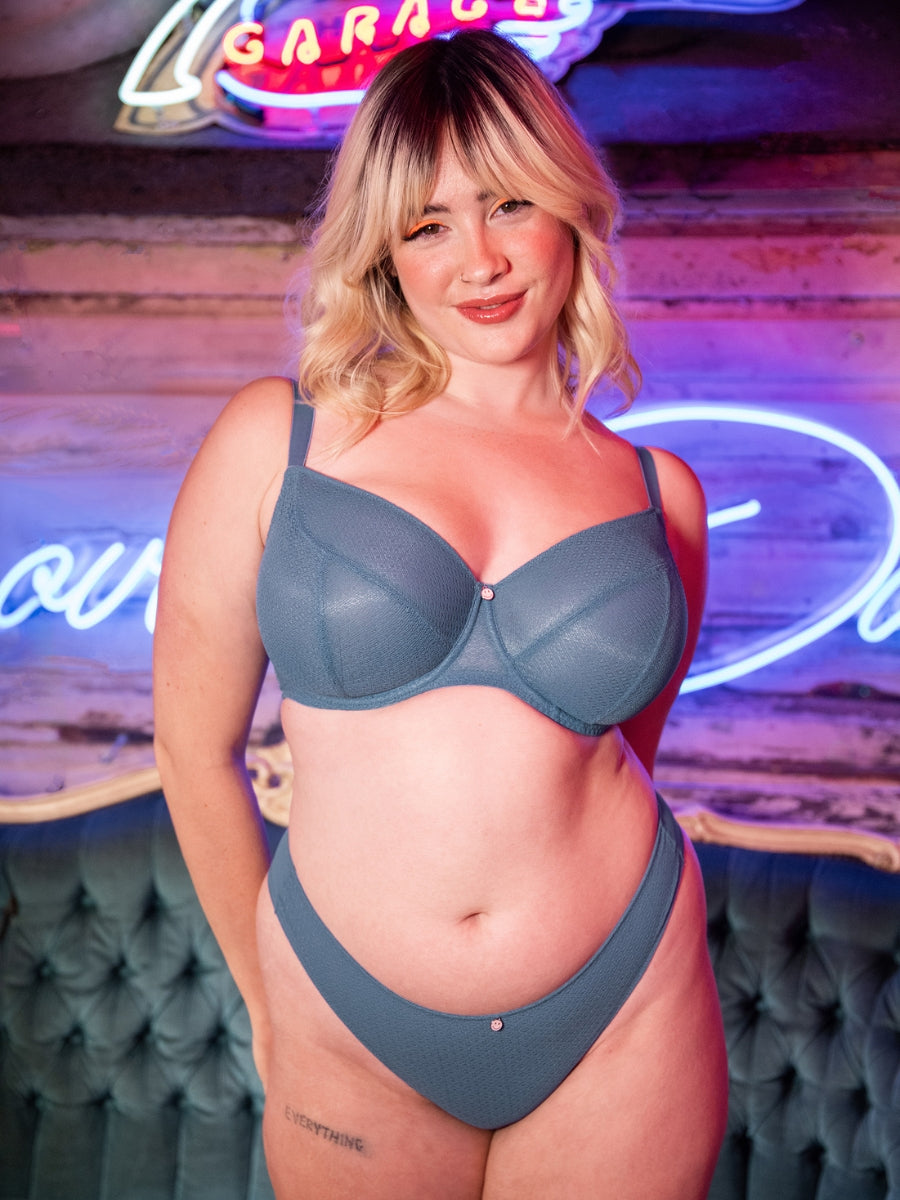 Happy Balcony Bra - Denim Blue