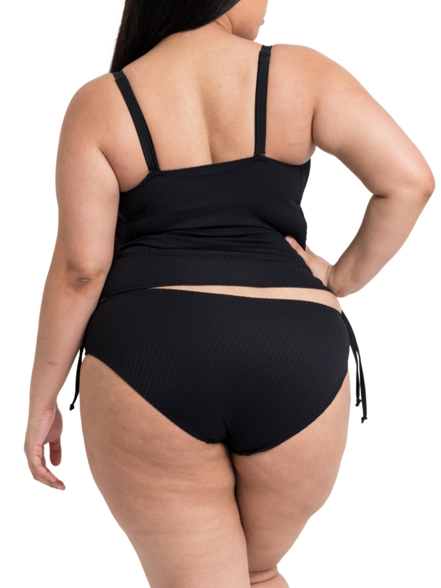 Jet Set Non-Wired Multiway Tankini Top - Black