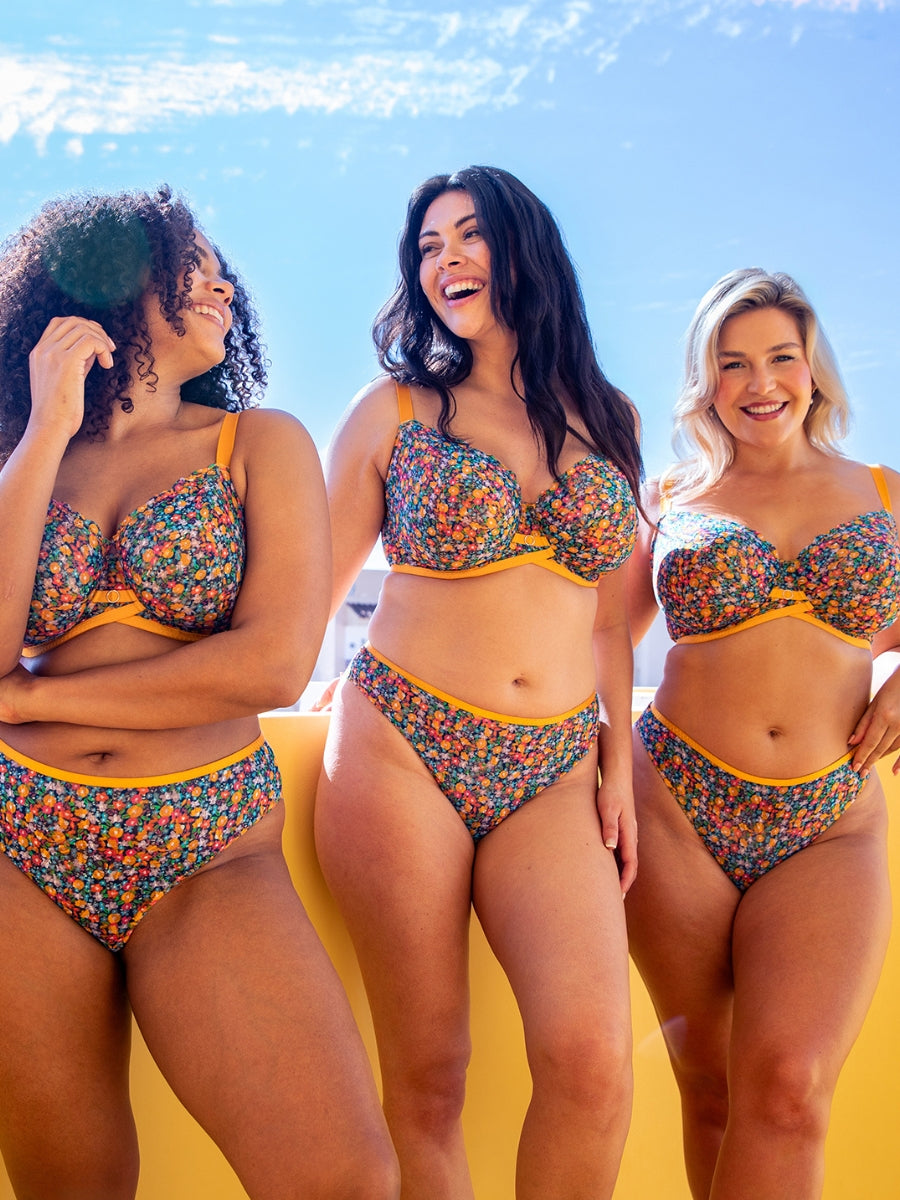 Lace Daze Balcony Bra - Floral Print