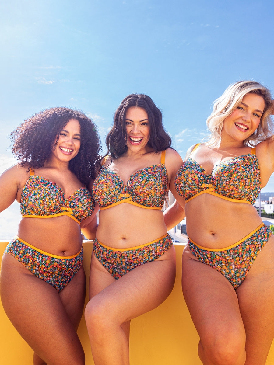 Lace Daze Balcony Bra - Floral Print