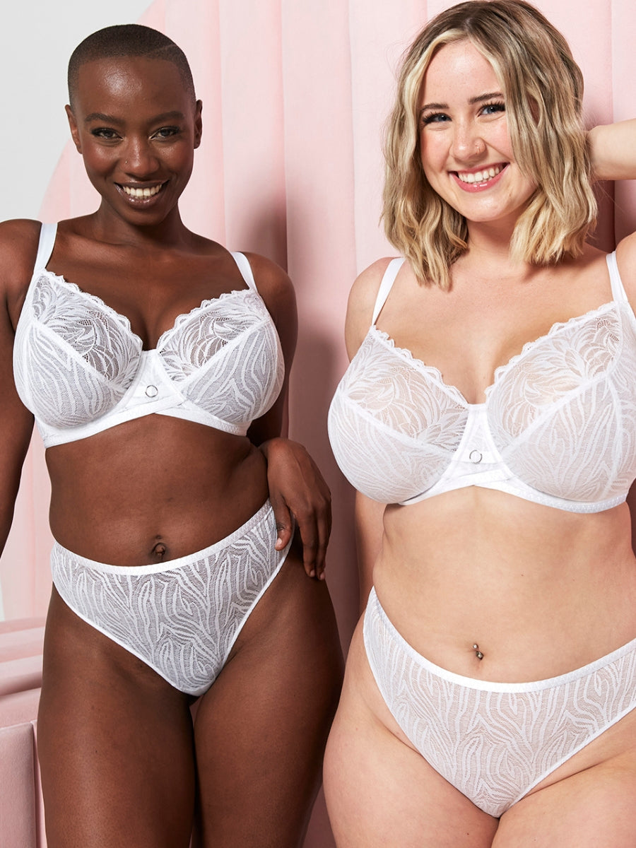 Lace Daze Balcony Bra - White