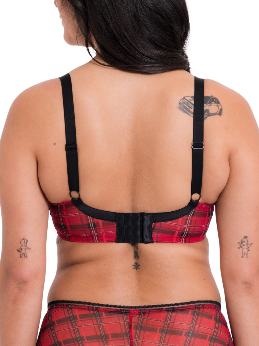 Lifestyle Plunge Bra - Check Print