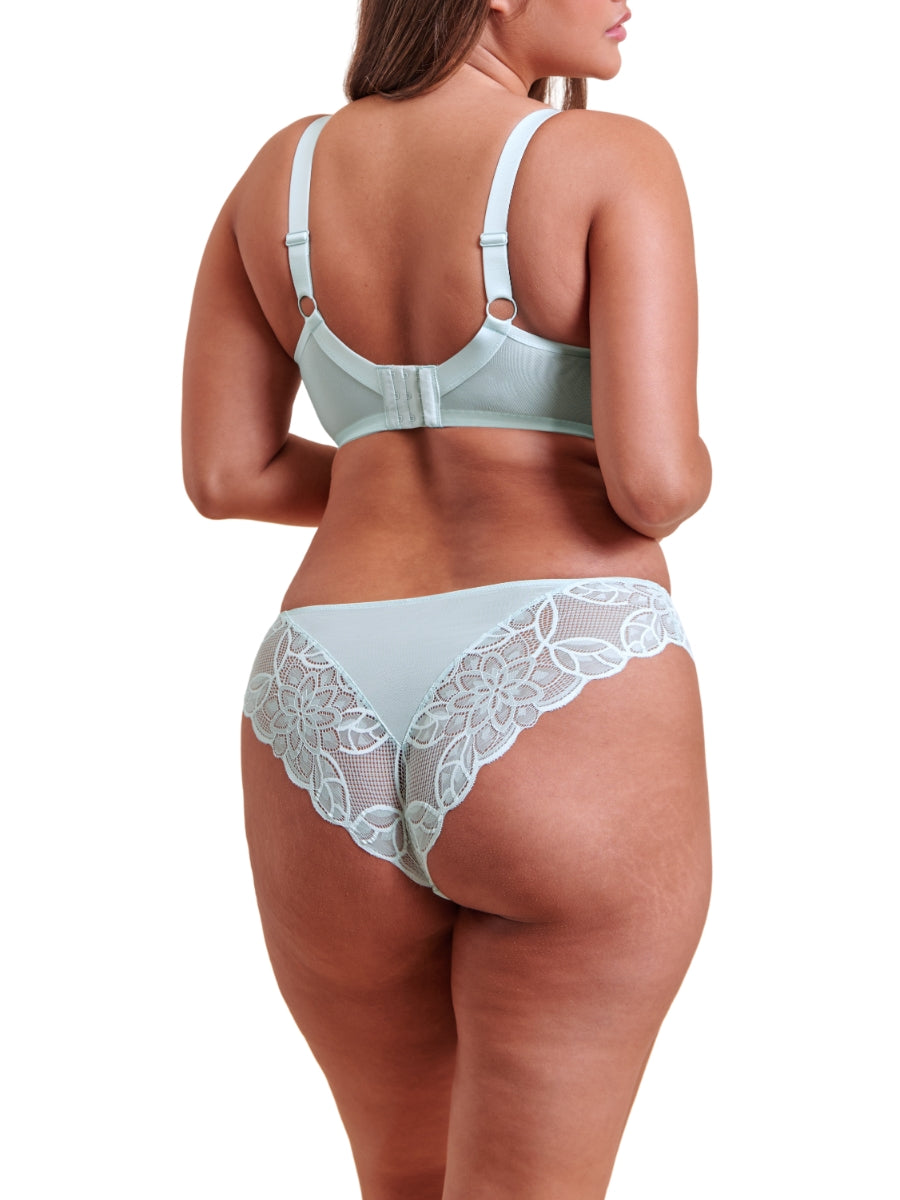 Lovelace Full Cup Side Support Bra - Pale Mint