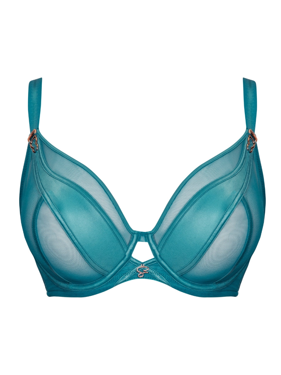 Suspense Plunge Bra - Teal Blue