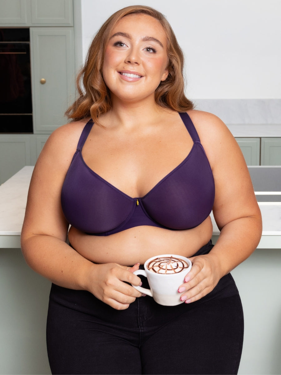 Smoothie Spacer Moulded T-Shirt Bra - Deep Purple