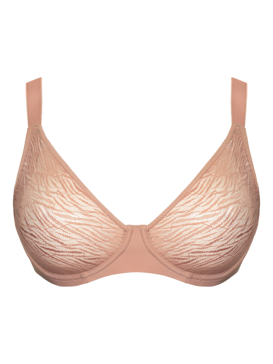 Smoothie Lace Moulded Balcony Bra - Latte