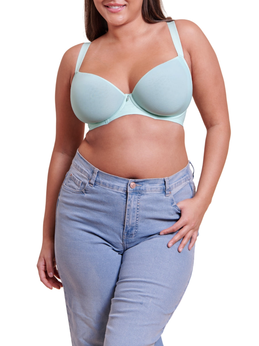 Smoothie Spacer Moulded T-Shirt Bra - Pale Mint
