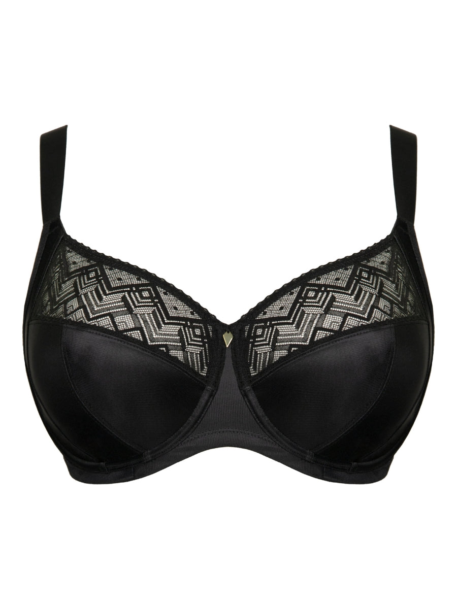 Spotlight Full Cup Side Support Bra - Black
