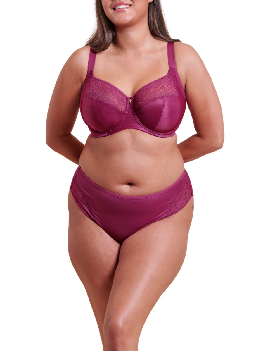Spotlight Full Cup Side Support Bra - Berry Purple