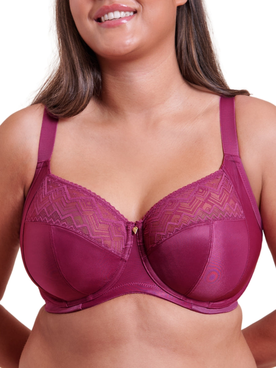 Spotlight Full Cup Side Support Bra - Berry Purple