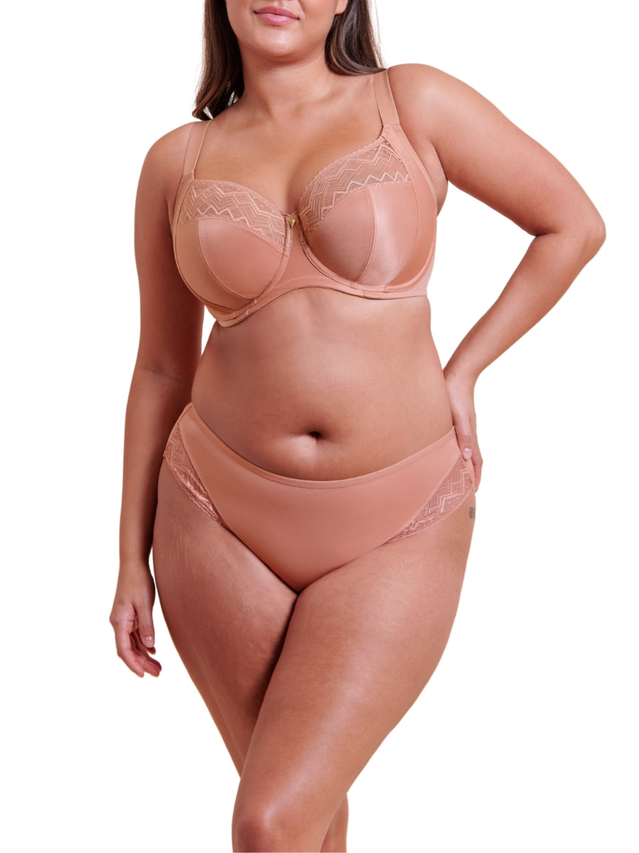 Spotlight Full Cup Side Support Bra - Latte
