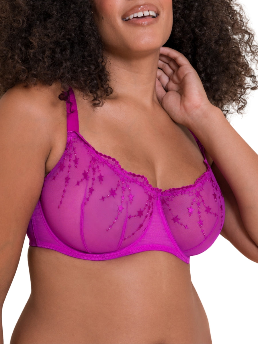 Stardust Balcony Bra - Vivid Violet