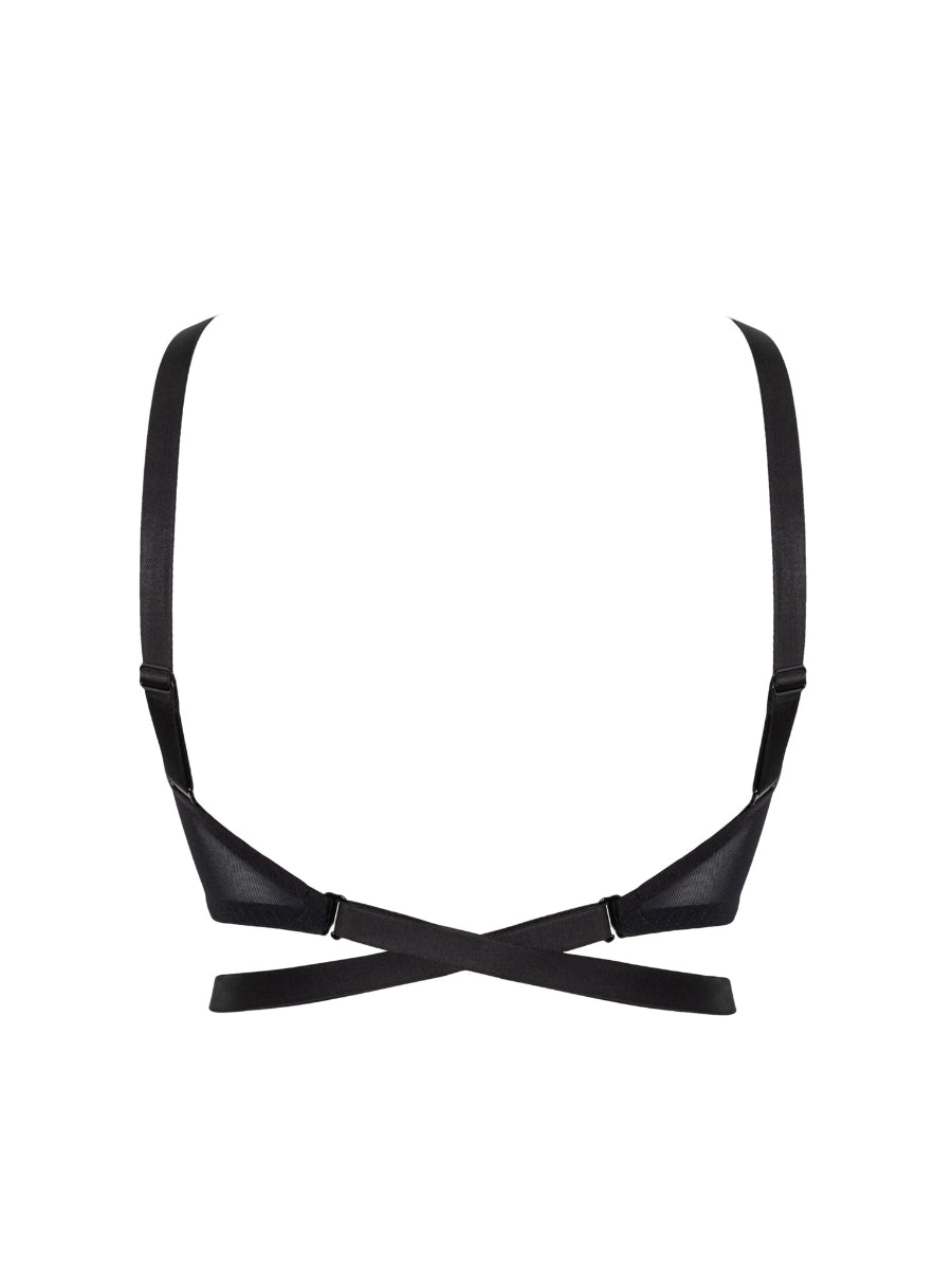 Superhero Multiway Plunge Bra - Black