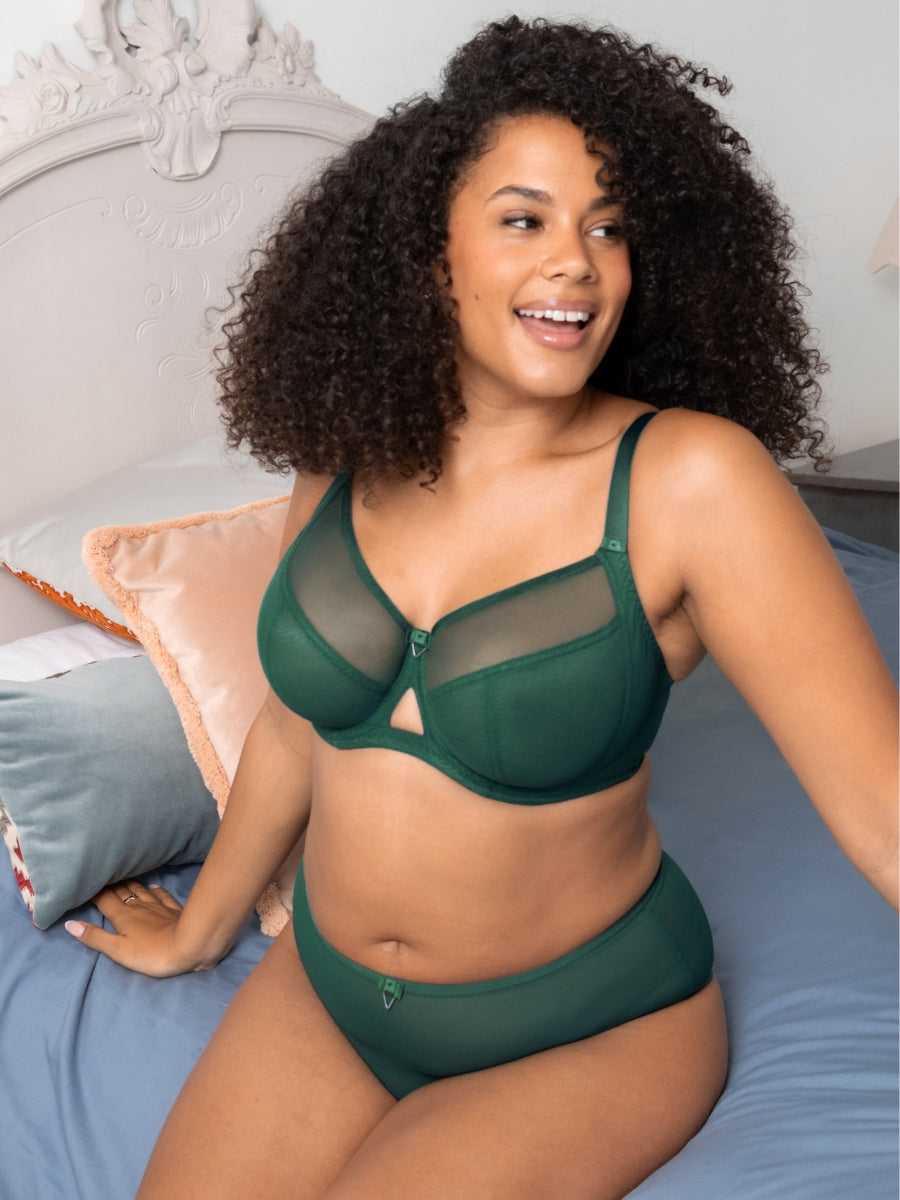 Victory Balcony Bra - Forest Green