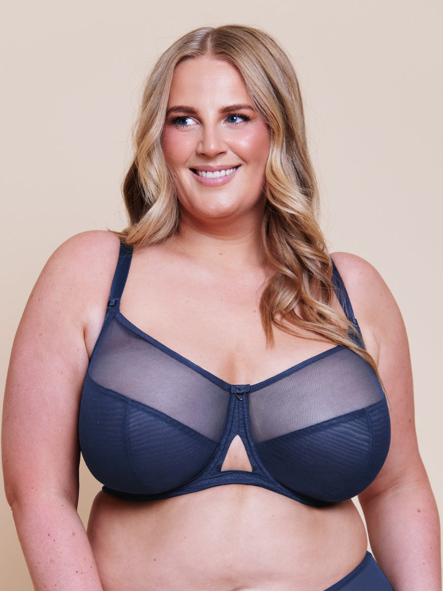Victory Balcony Bra - Navy Blue
