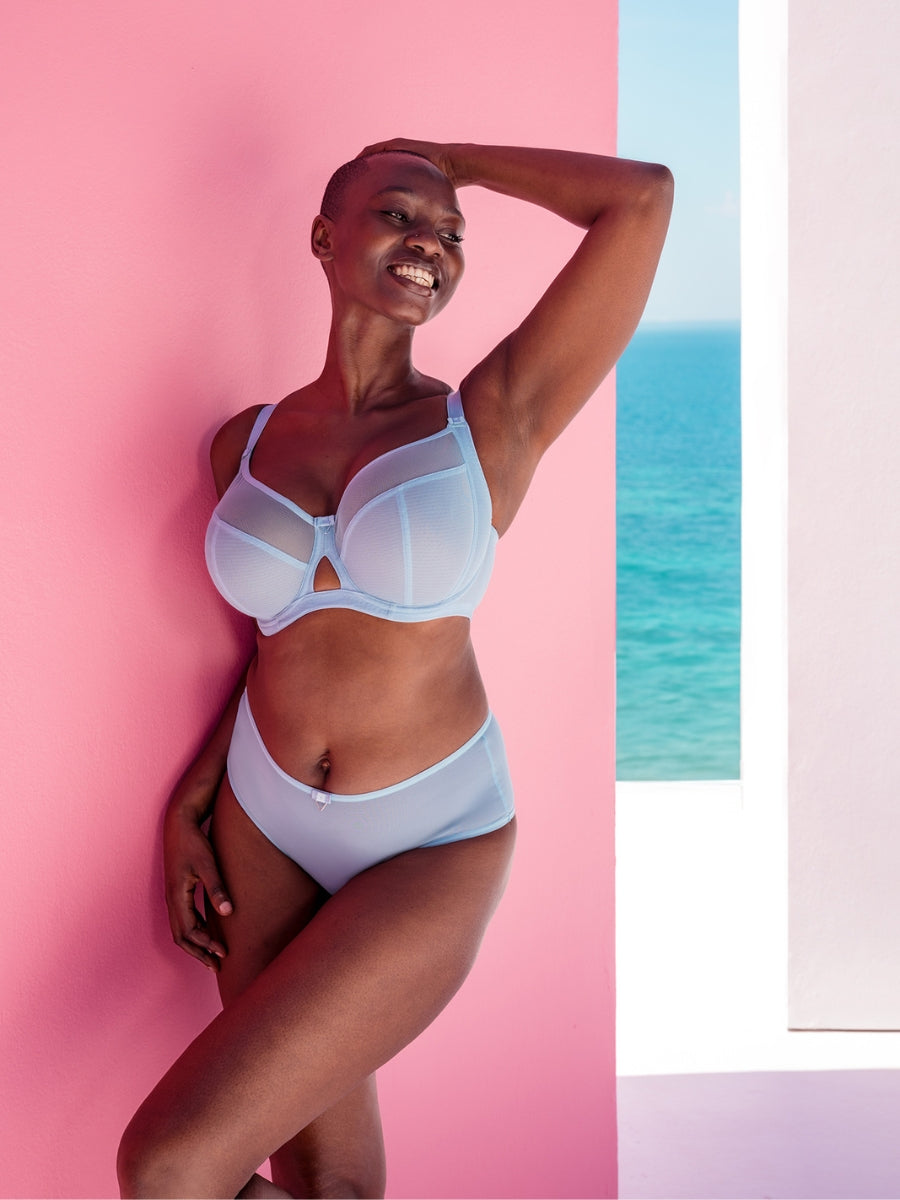 Victory Balcony Bra - Periwinkle Blue