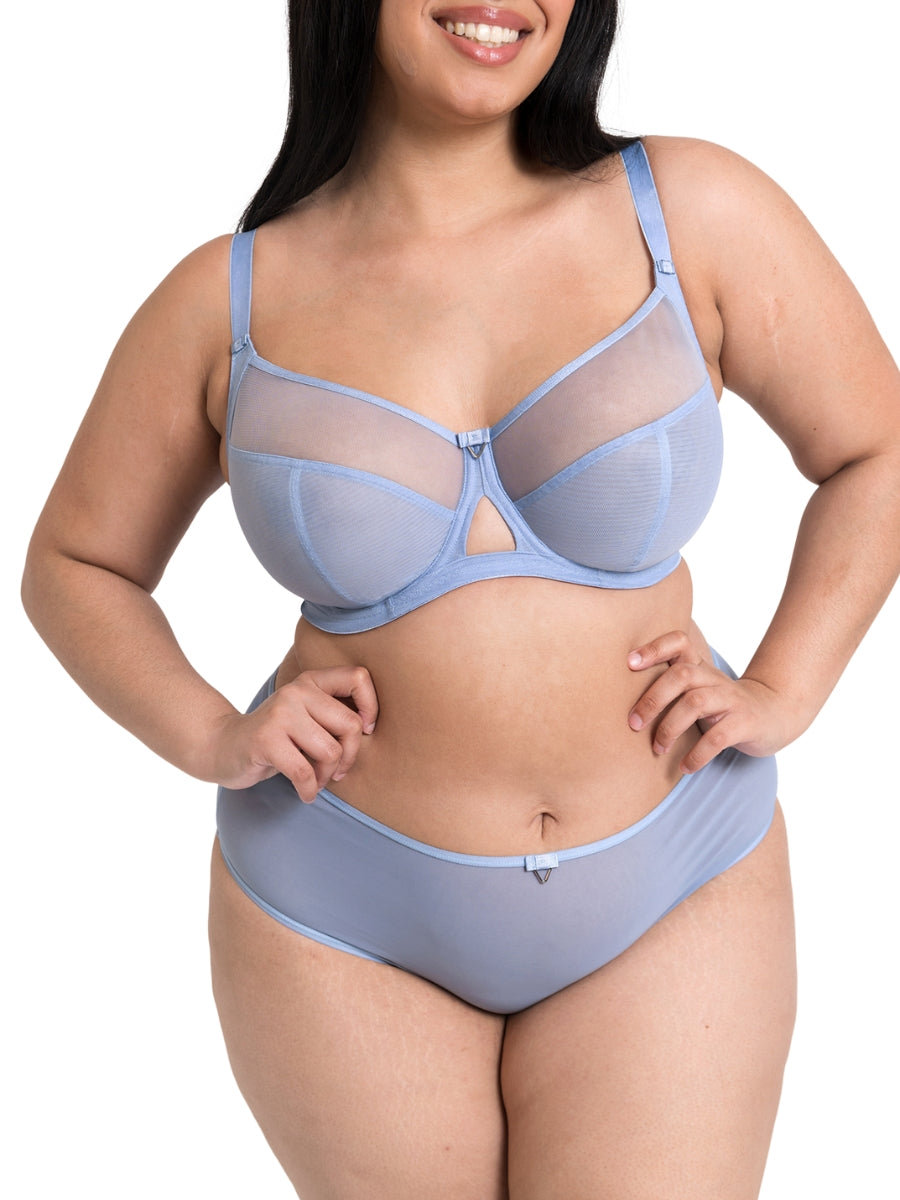 Victory Balcony Bra - Periwinkle Blue