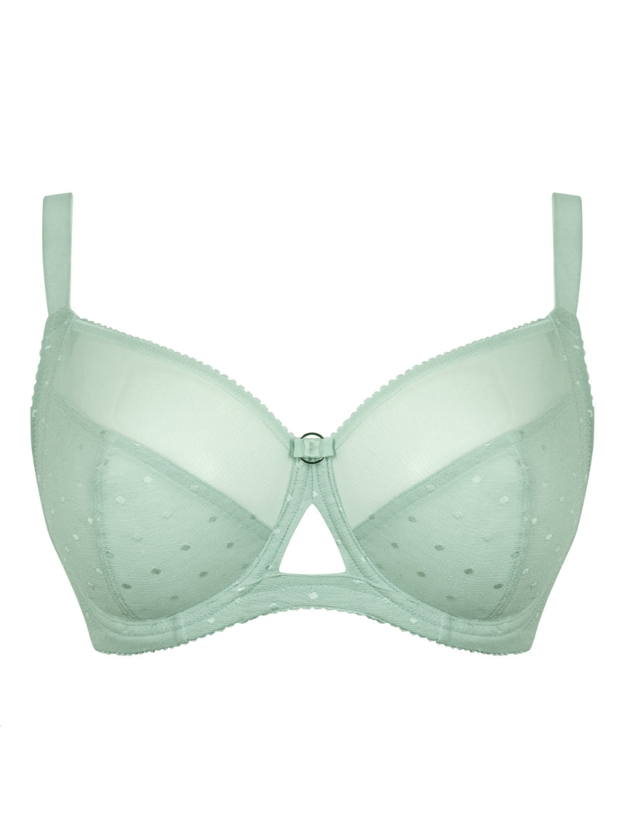 Victory Polka Balcony Bra - Mint
