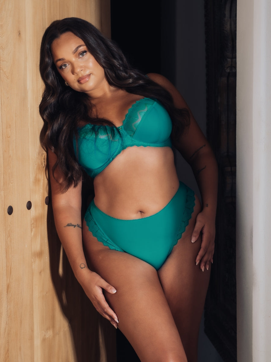 Wild One Balcony Bra - Teal Blue