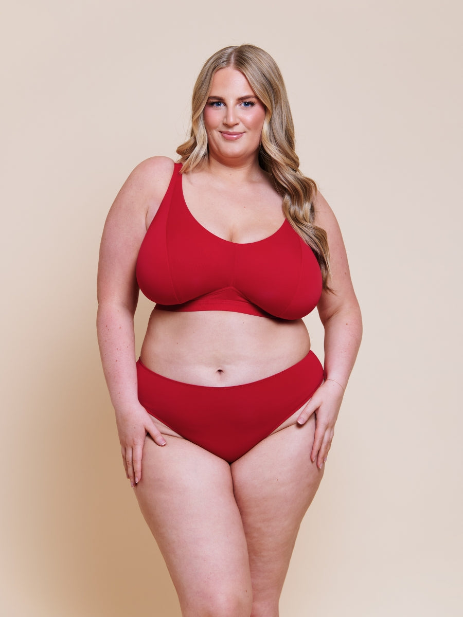 Zen Non-Wired Bralette - Red