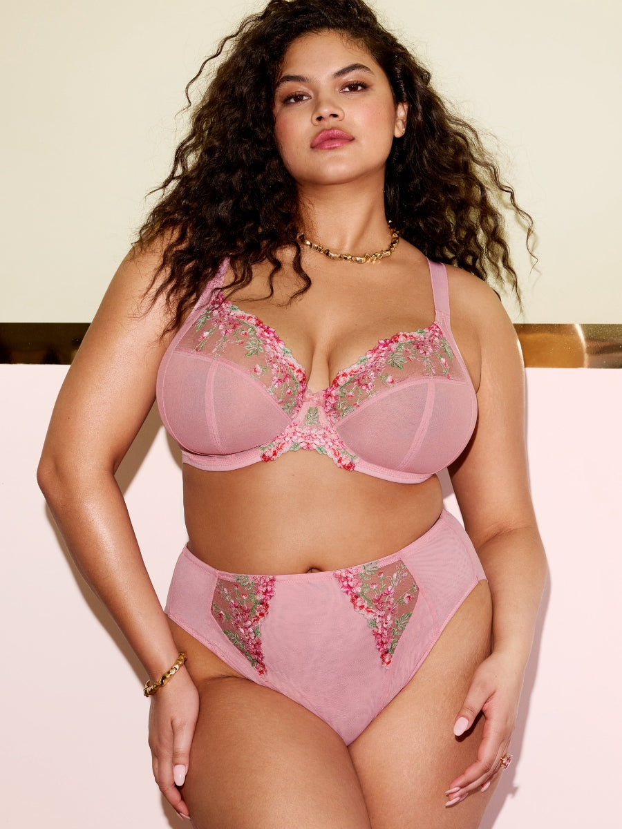 Aerith Plunge Bra - Rose