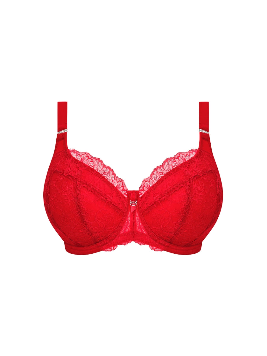Brianna Half Cup Bra - Haute Red