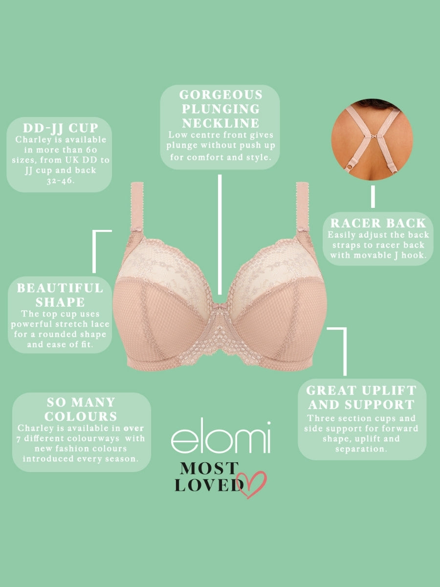 Charley Stretch Plunge Bra - Fawn