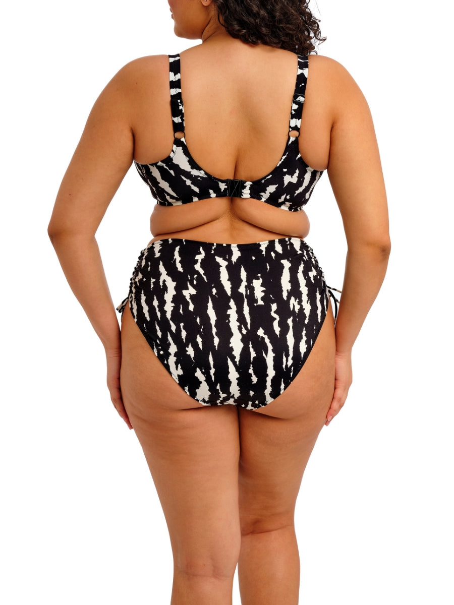 Echo Shell Plunge Bikini Top - Black