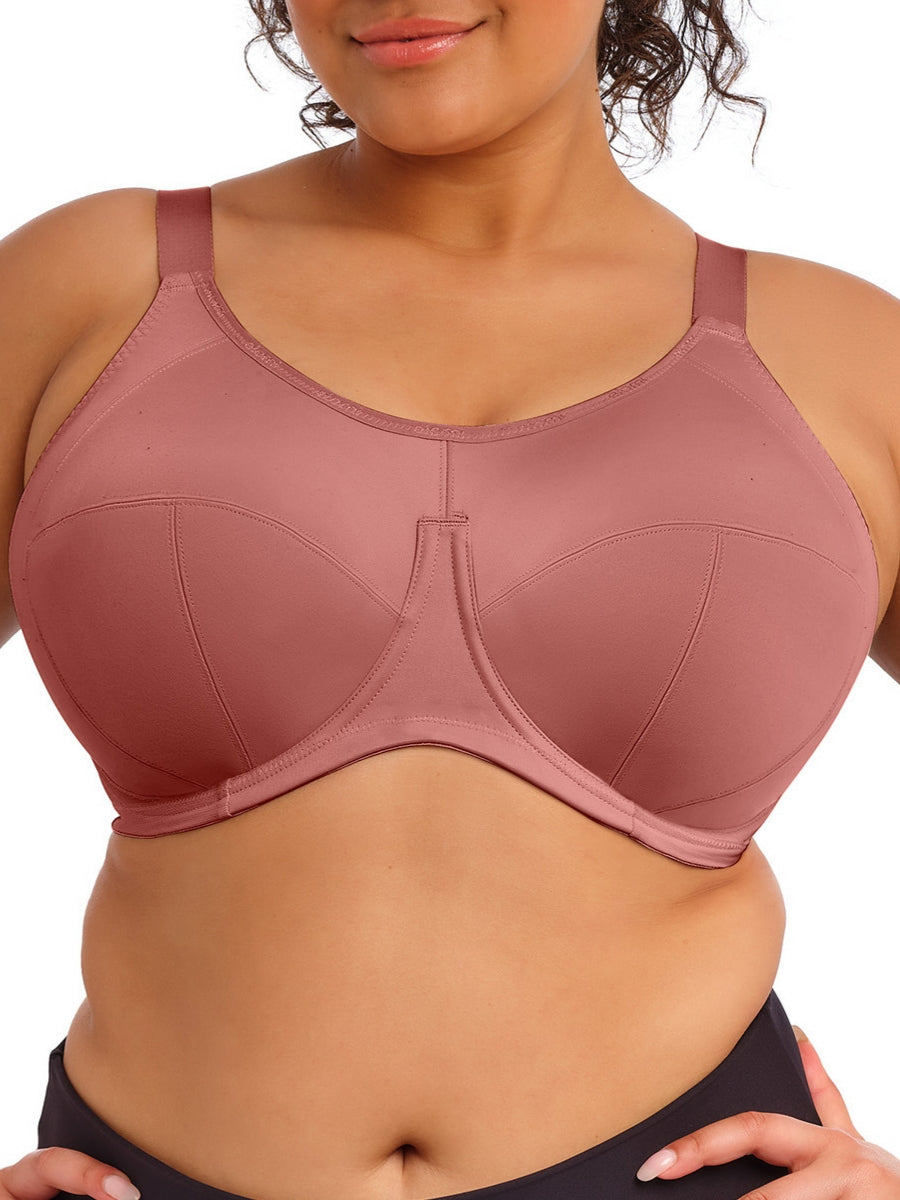 Energise Sports Bra - Rosewood