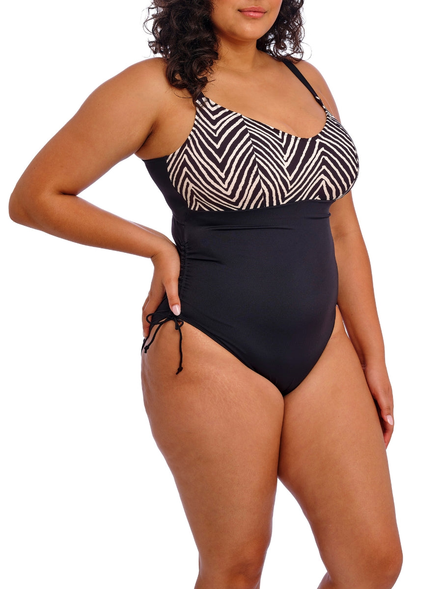Fiji Falls Non Wired Swimsuit - Black