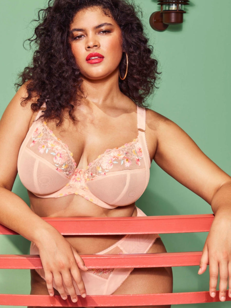 Himari Plunge Bra - Peach Whisper