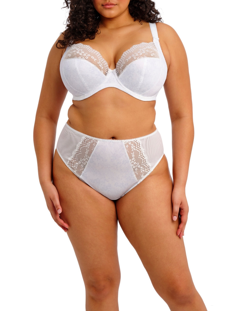 Lucie Plunge Bra - White