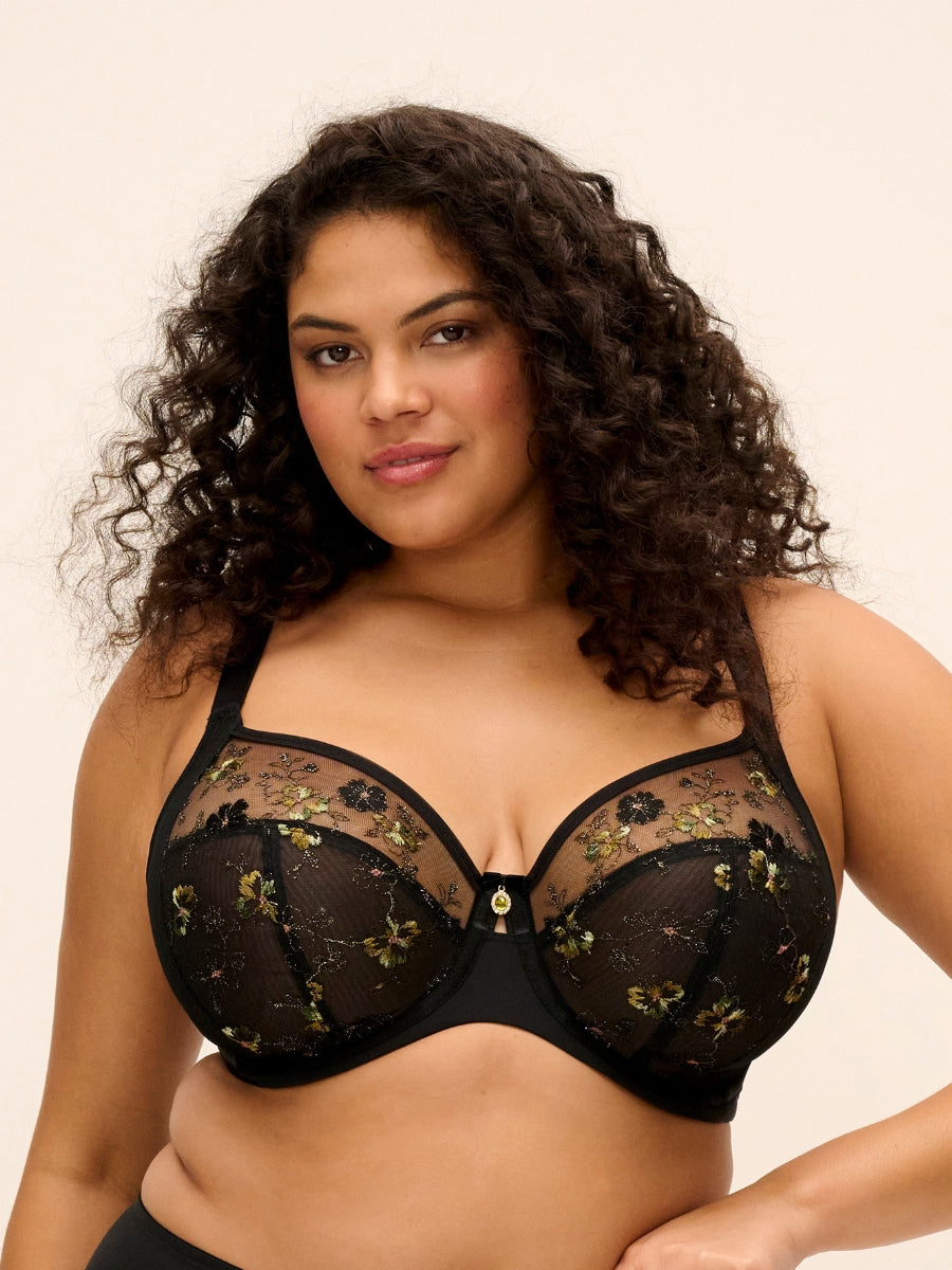 Lyriana Full Cup Bra - Jet