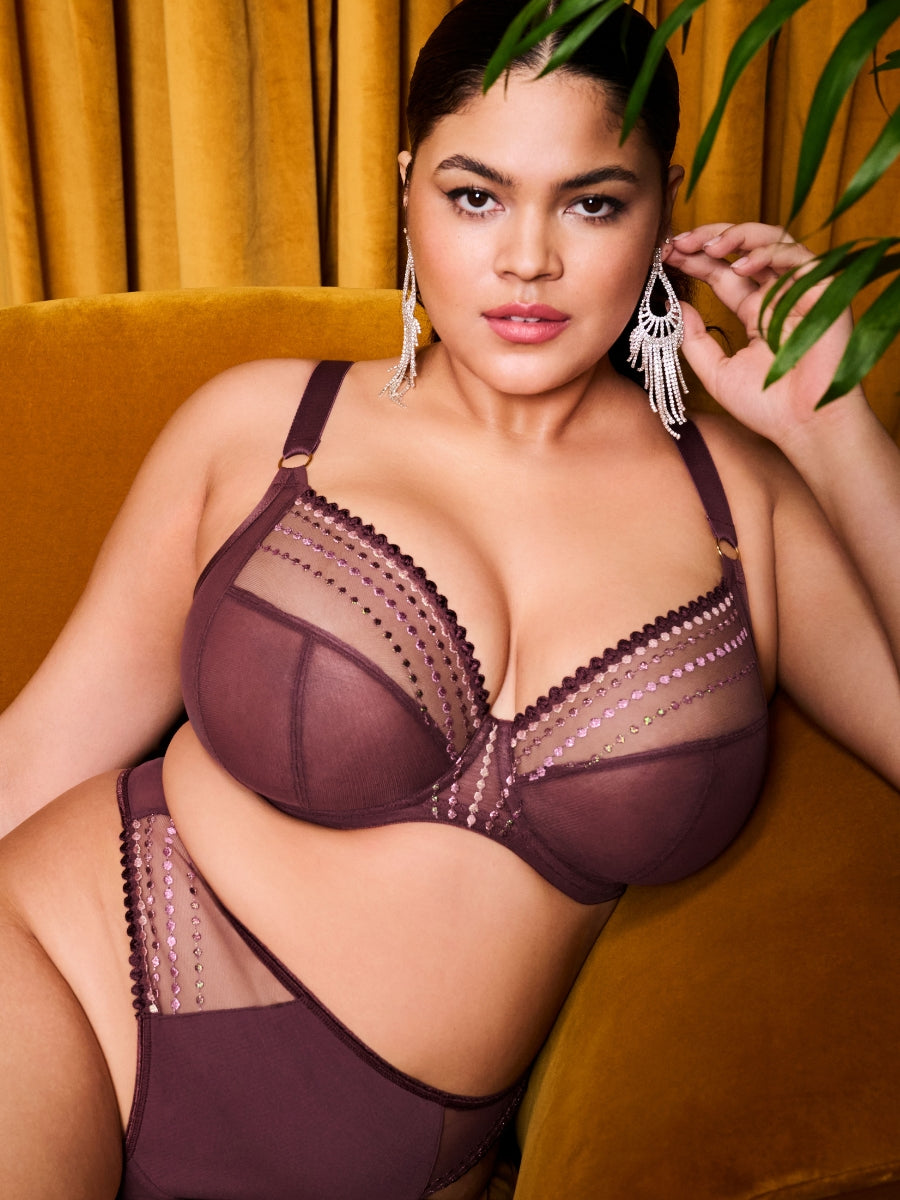 Matilda Plunge Bra - Sugarplum